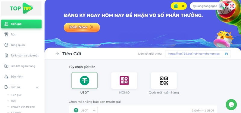 Hướng dẫn cách người chơi có thể đăng nhập vào Debet bằng điện thoại di động - Debet